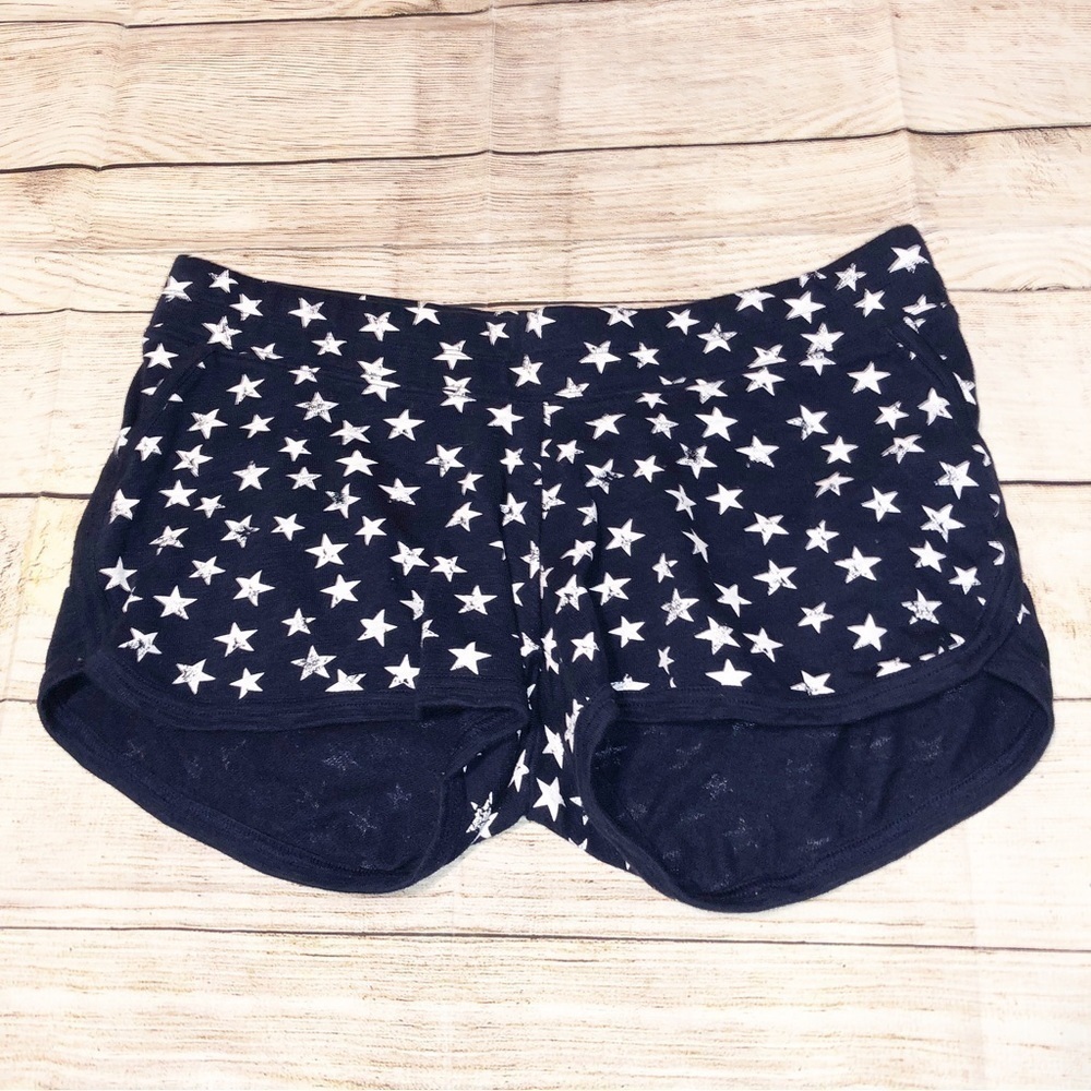 Motherhood Maternity Navy & White Stars Shorts Size L